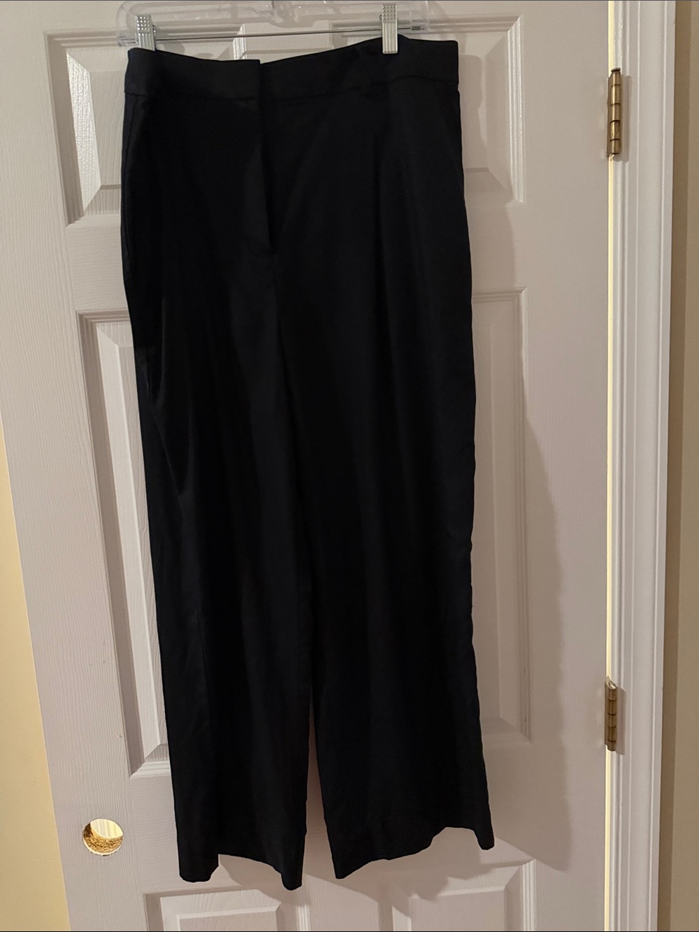 Ann Taylor Black Wide-Leg Dress Pants